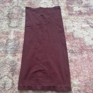 Free People Burgundy Knit Nylon Spandex Slip XS/S Pull On Stretch